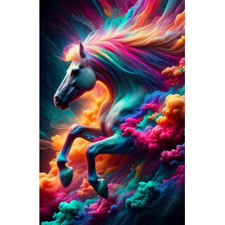 NEON HORSE POSTER